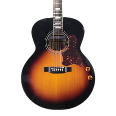 Freshman FAJ300DLX Electro Acoustic Guitar, 3 Tone Sunburst image 2