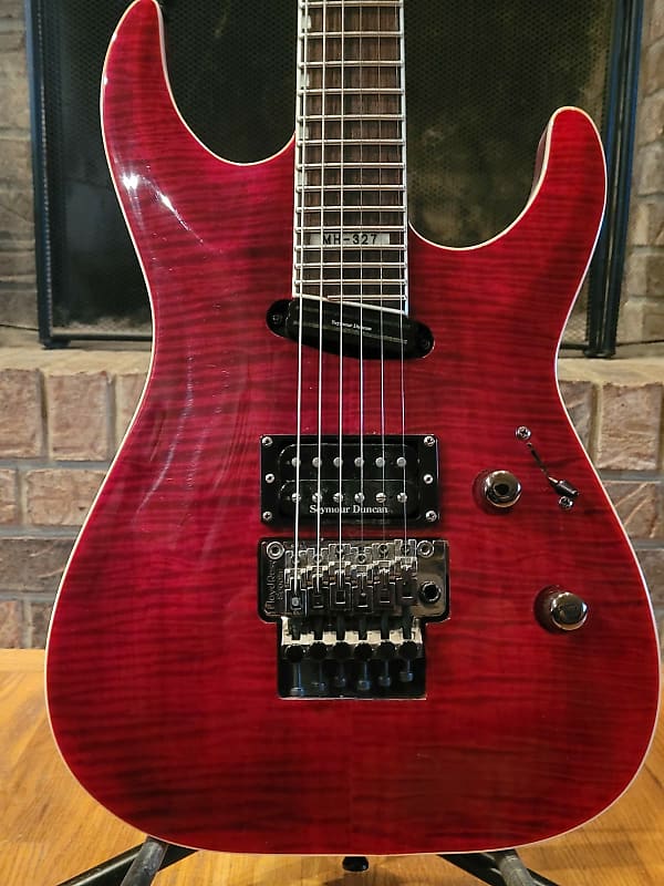 ESP LTD Mh327 Transparent Red | Reverb