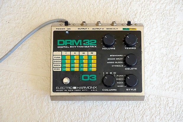 Electro Harmonix DRM32 Vintage Rare Drum Machine Synthesizer Analog Synth EH DRM 32 DRM 16 Pedal