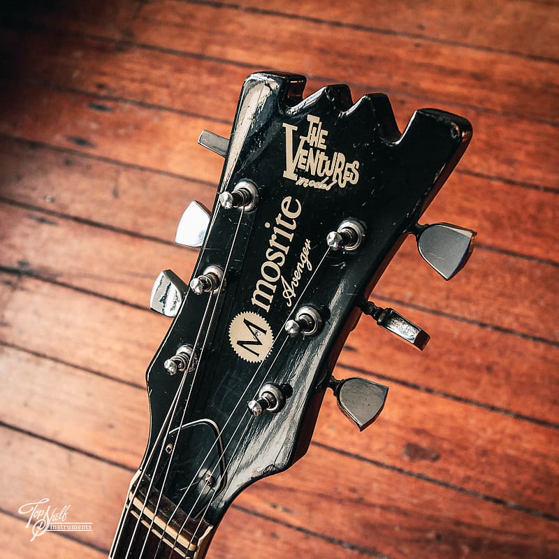 Mosrite Avenger Black Sparkle Firstman 1975 | Reverb