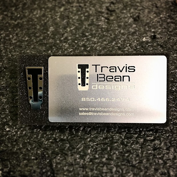 Travis Bean Designs Polished Nickel Pin nd brushed Stainless steel card 2017 polished and brushed image 1