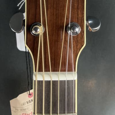 Yamaha FG830 Solid Top Dreadnought Acoustic Guitar Gloss Natural image 9