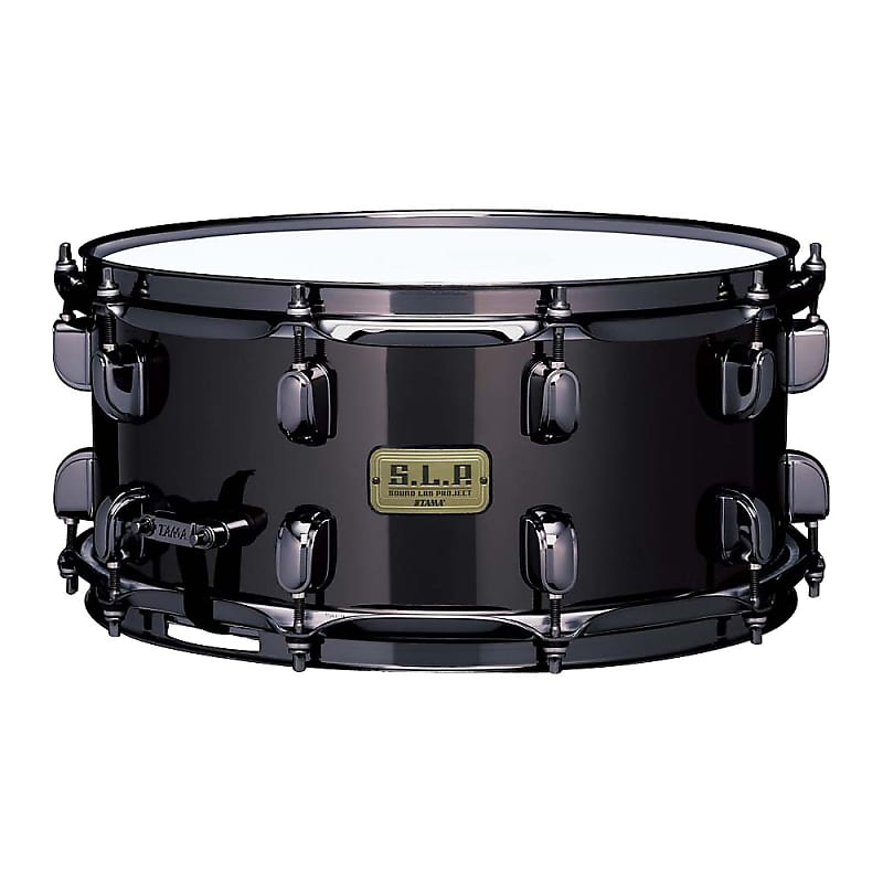 Tama LBR1465 6.5x14" S.L.P. Series Black Brass Snare Drum image 1