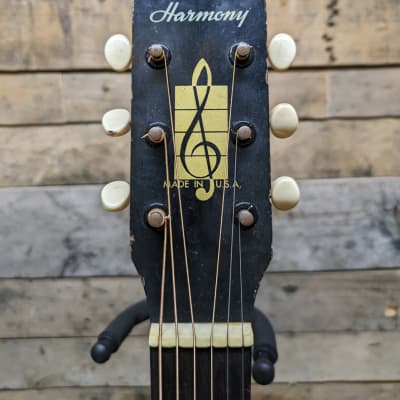 Harmony Vintage 23" Scale Mini Acoustic Guitar Made in USA image 4