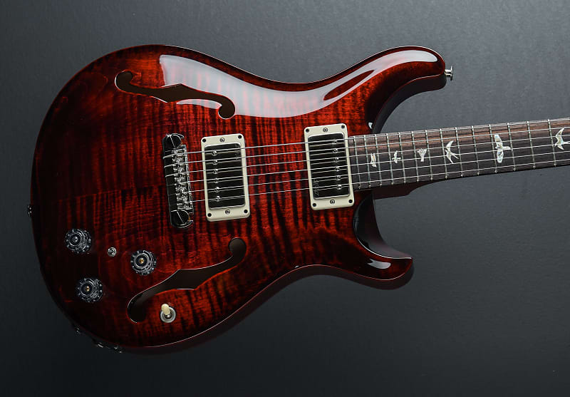 Paul Reed Smith Hollowbody II Piezo Fire Red Wrap Reverb