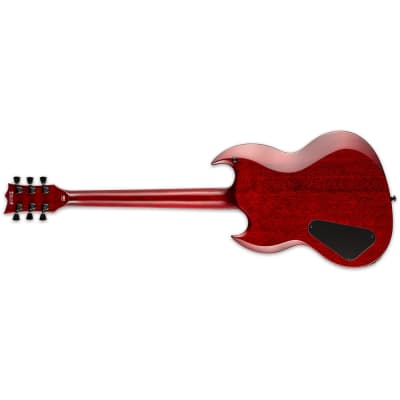 ESP LTD Viper-1000 Guitar, Quilt Maple Top, Macassar Ebony, Tiger Eye Sunburst image 3