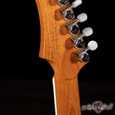 Kauer Korona Supreme Thinline Guitar w/ Lollar Regals – Rainbow Trout Silver image 6