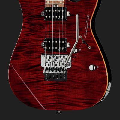Harley Benton Fusion-III HH FR Roasted FCH Transparent Flamed Cherry image 2