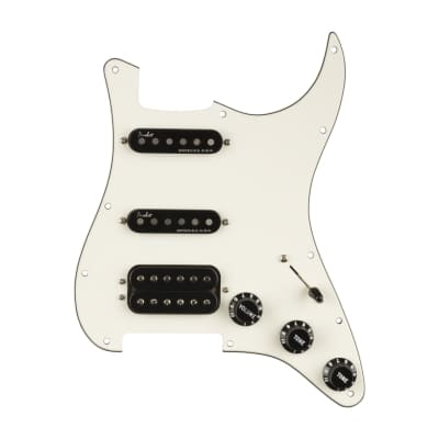 Fender Shawbucker Prewired HSS Stratocaster Pickguard Gen 4 Noisless - White image 1