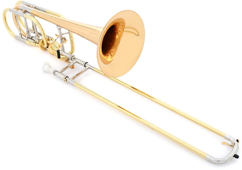XO 1240RL-T Bass Trombone with Red Brass Bell - Clear Lacquer (XO1240RLTd1) image 1