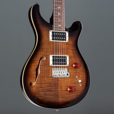 PRS SE Custom 22 Semi-Hollow Black Gold Burst - Electric Guitar Bild 6