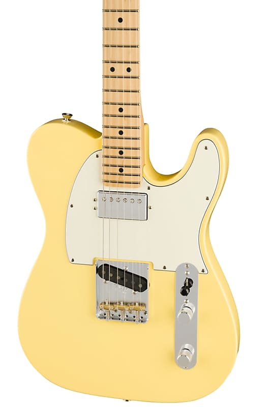 Fender American Performer Telecaster Electric Guitar with Humbucking Maple FB, Vintage White image 1