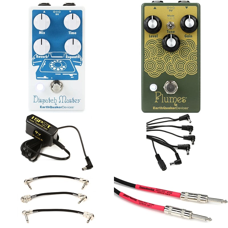 EarthQuaker Devices Plumes and Dispatch Master Pedal Pack with