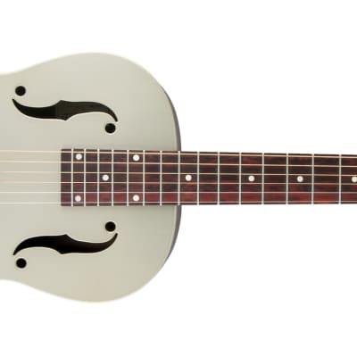GRETSCH - G9201 Honey Dipper Round-Neck  Brass Body Biscuit Cone Resonator Guitar  Shed Roof Finish - 2717013000 for sale