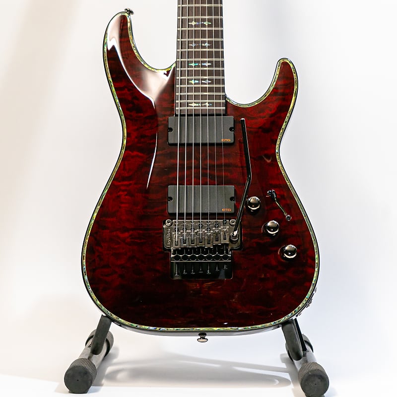 Schecter Hellraiser AD-C-7-FR-HR - Diamond Series 7-String Guitar - Black Cherry image 1
