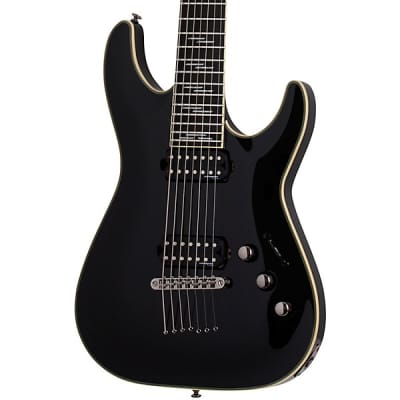 Schecter Guitar Research C-7 Blackjack 7-String Electric Guitar Gloss Black 2564 for sale