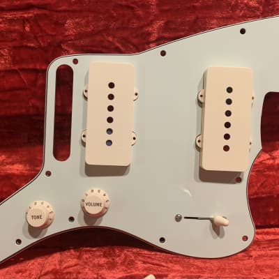 Fender Mint Green Player Jazzmaster Pickguard Aged White Plastic Bundle Classic image 1
