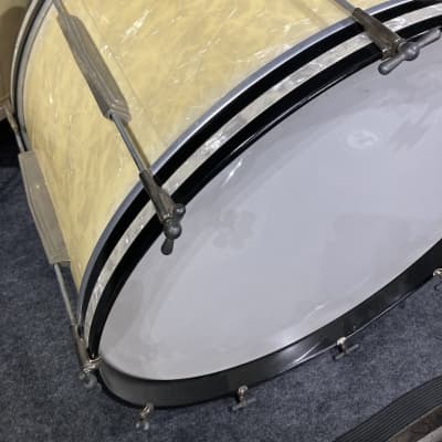 Ludwig & Ludwig Quiet Riot - Frankie Banali's "Professional" Model, Tack Tom Drum Set 13",13",16",26" (#27) AUTHENTICATED 1940s - White Avalon Pearl image 15