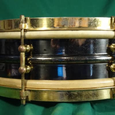 Ludwig Inspiration Snare Drum c.1918-26 Black Nickel/Gold image 11