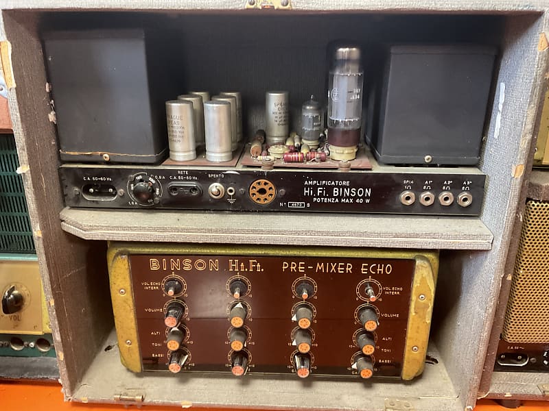 Binson HI-FI set mixer + amplifier Tube … | Reverb