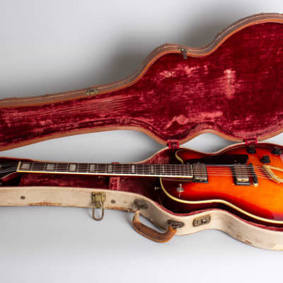 Guild  M-75 BluesBird Thinline Hollow Body Electric Guitar (1968), ser. #DD-184, period hard shell case. image 10