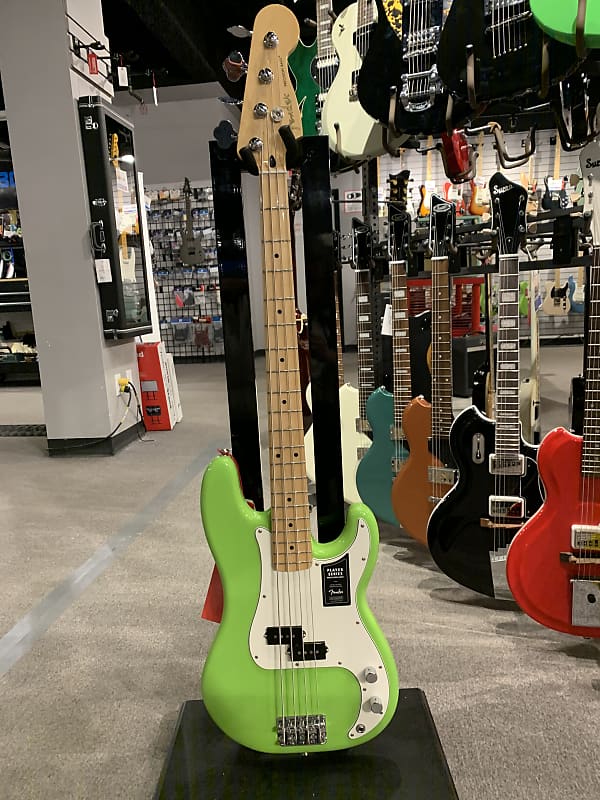 Fender Player Precision Bass 2019 Electron Green Limited Reverb 5417