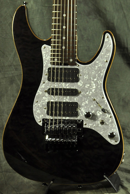 Schecter SD-7-24-AL See Thru Black | Reverb