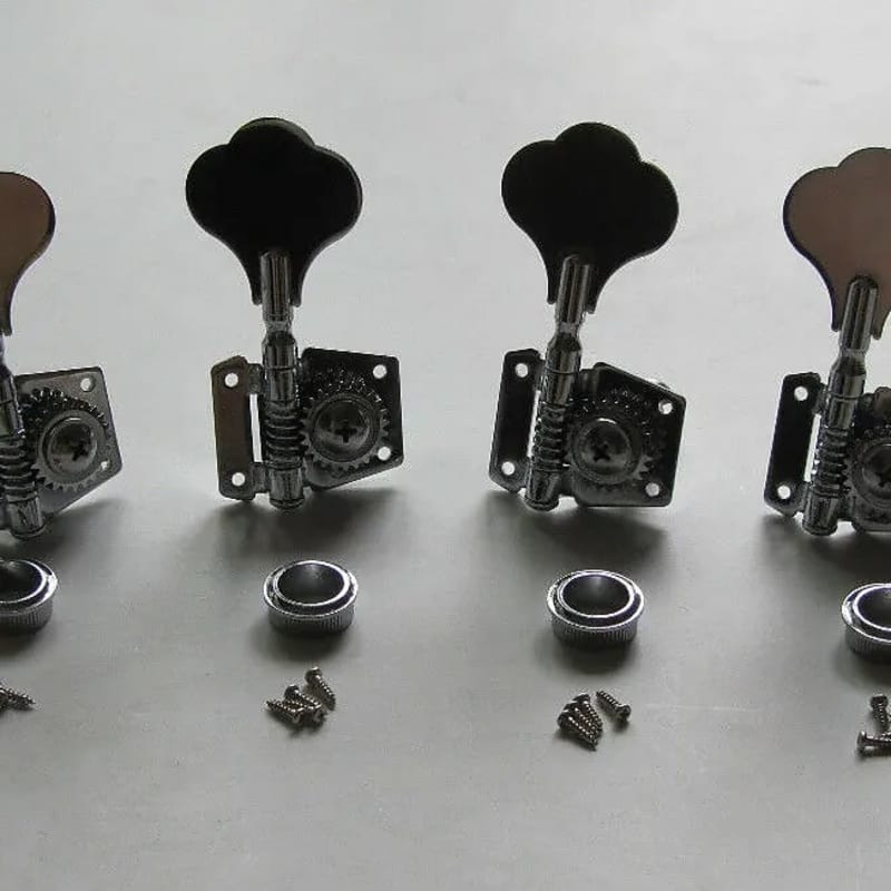 5pcs Semiclosed Banjo Machine Head Tuning Tuner Peg W Bushing Guitar Parts