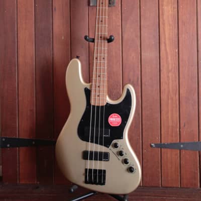 Squier Contemporary Active Jazz Bass HH Roasted Maple Neck Shoreline Gold image 2