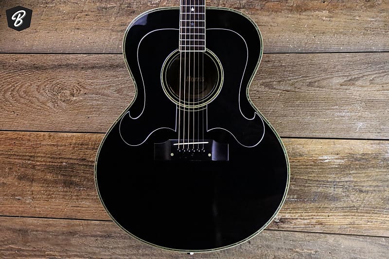MorrisG401ブラック Morris MJ-405 Acoustic Jumbo Guitar-Made in Japan | Reverb