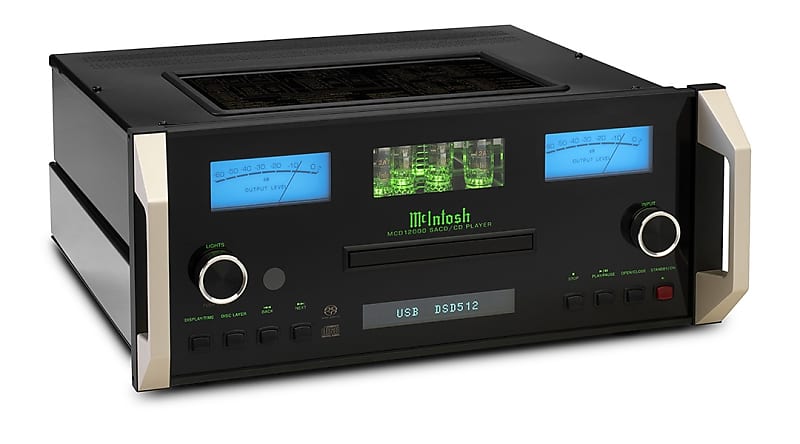 McIntosh  MCD12000 2-Channel SACD/CD Player - Black/Silver  			