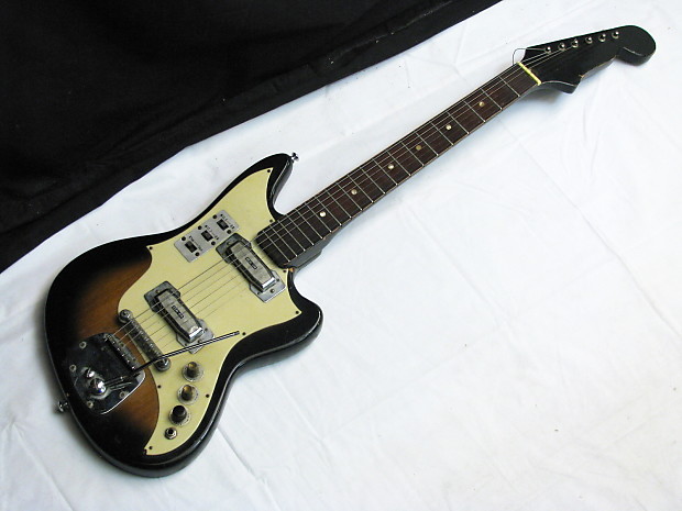 ZEN-ON electric guitar VINTAGE RARE old - ZENON w/ Mic