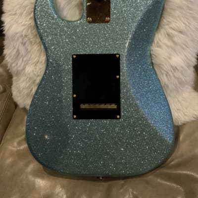 Fender Crazy Rare-Custom Shop  7 String Stratocaster 'Alex Gregory' Blue Sparkle image 6