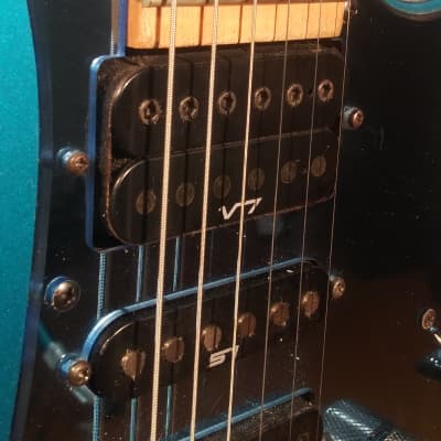 Ibanez RG550M 1991 - Blue with Blue Mirror Pick Guard image 6