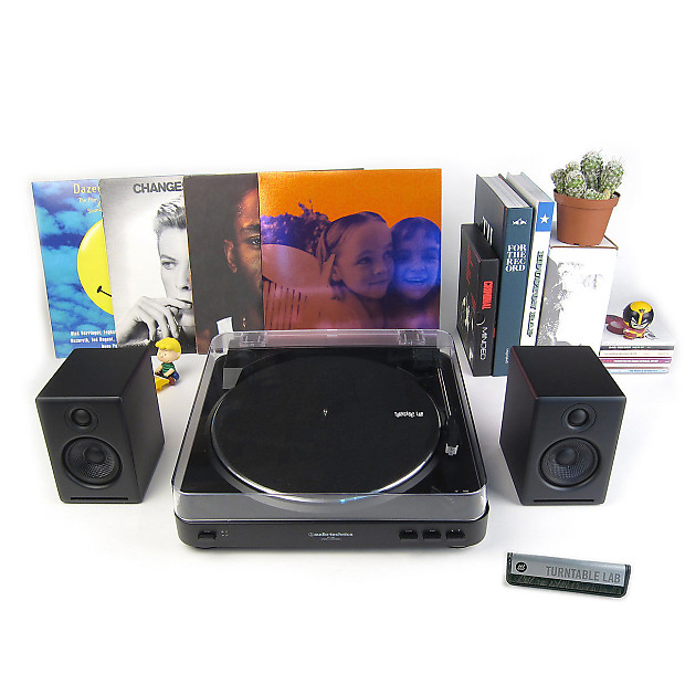 AudioTechnica LP60 Turntable + Audioengine A2+ Package(TTL Reverb