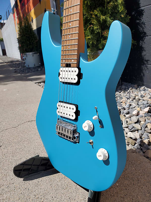 Charvel Pro-Mod DK24 HH 2PT CM, Matte Blue Frost | Reverb
