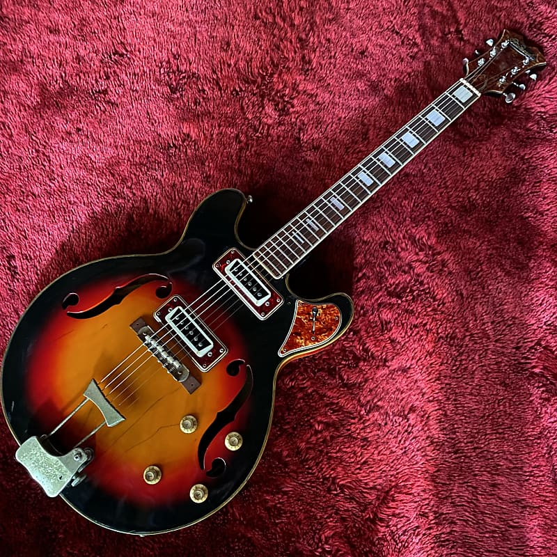 c.1960s Aria Diamond/Matsumoku 1202T MIJ Vintage Hollow Body