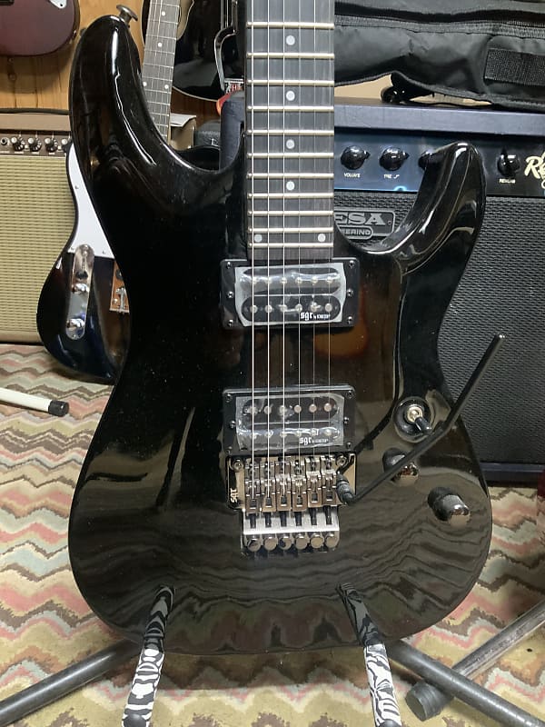 Schecter C1 FR 2022 - Black inventory clear out floyd rose with gigbag image 1