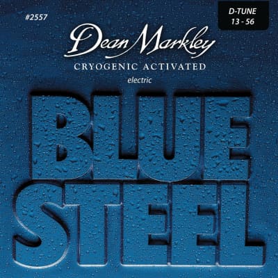 Dean Markley 2557 Blue Steel Electric Guitar Strings, D-Tune, 13-56