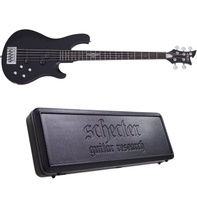 Schecter Johnny Christ-5 Bass Satin Black SBK 5-String Electric Bass + Hard Case Johnny Christ 5 for sale