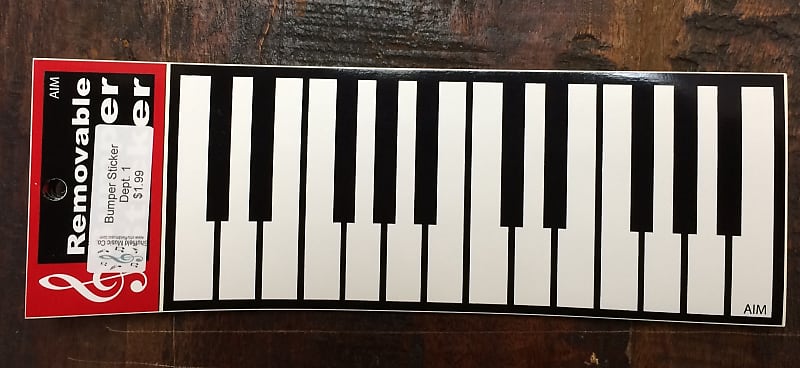 AIM Piano Keyboard Bumper Sticker 2012 image 1
