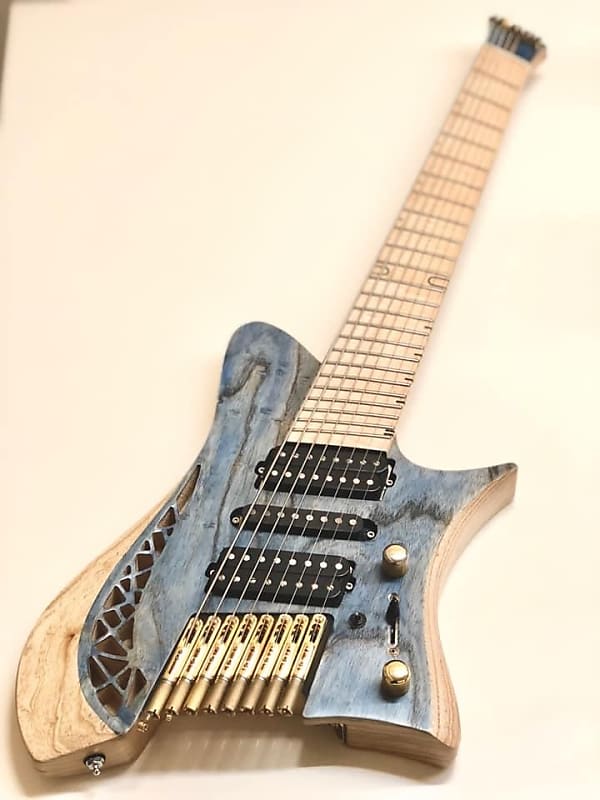 OD Guitars Minerva Multi Scale 8 Strings 2019 - Transparent Blue image 1
