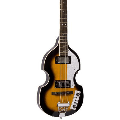 De Rosa Tobacco Sunburst Hollow Body Electric Violin Beatles Bass Guitar image 1