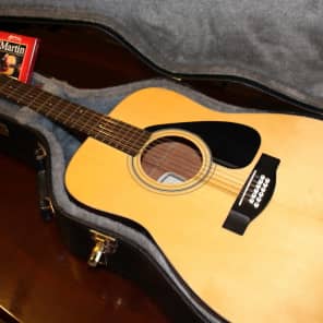 Yamaha FG-413S-12 Solid Spruce Top 12-String Acoustic Guitar Natural with TKL case image 3