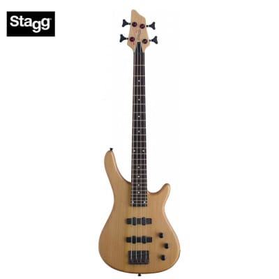 Stagg BC300 3/4 NS Fusion 3/4 Size Solid Alder Body Hard Maple Neck 4-String Electric Bass Guitar image 1