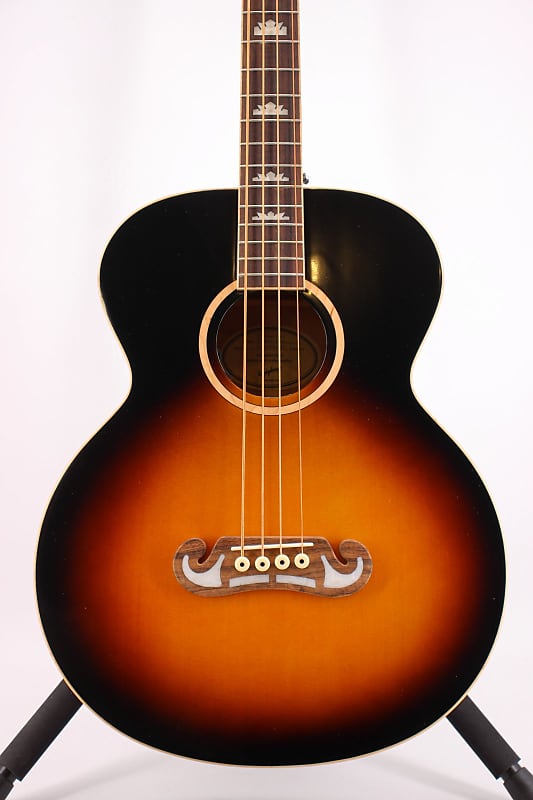 Epiphone El Capitan J-200 Studio Acoustic Electric Bass Aged Vintage Sunburst Gloss image 1