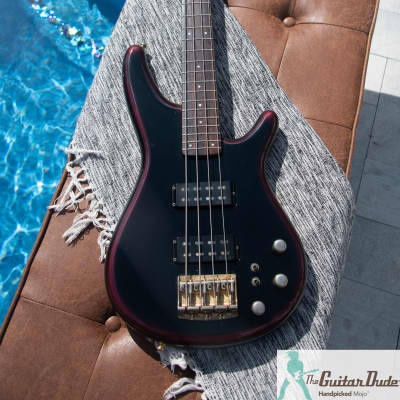 Classic 1987 Ibanez RB835 Roadstar II Series Bass - Rare Dark Wine - Made in Japan - Pro Set Up mw Perfect Frets/Action/Intonation! image 11
