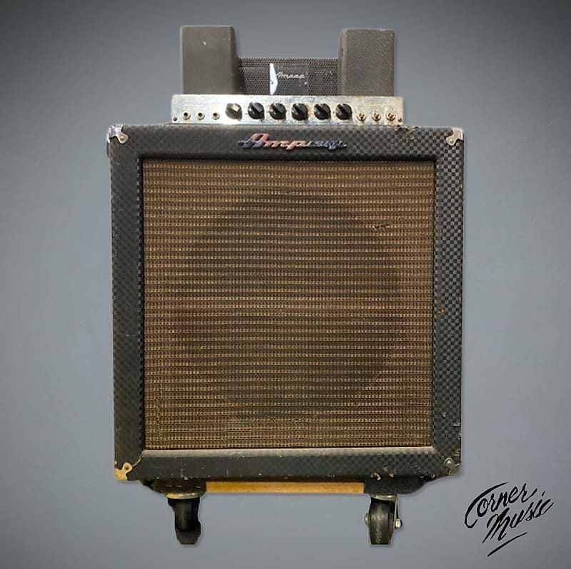 Ampeg B-15NB Portaflex Bass Amplifier 1964-ish Blue Checkered | Reverb