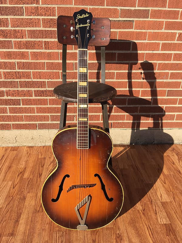 1946 1949 Gretsch Synchromatic 100 Sunburst Archtop Acoustic