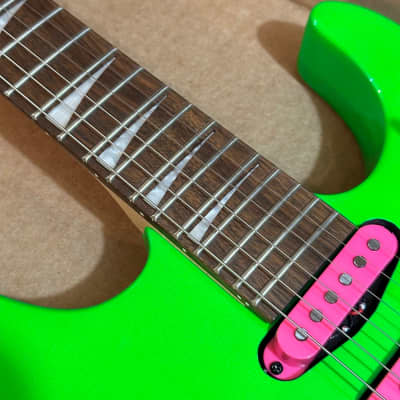 Jackson X Series Dinky DK3XR HSS Neon Green Electric Guitar image 8